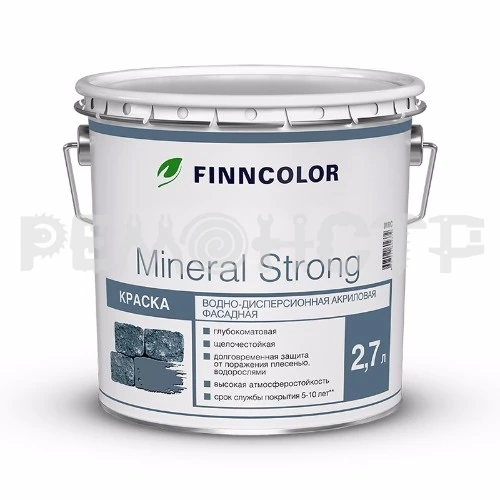 Фото Краска вд фасад  2,7л Finncolor MINERAL STRONG MRС (6) П