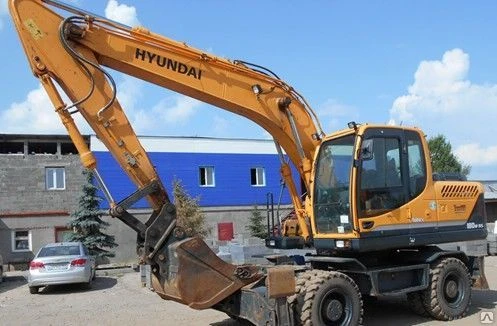 Фото Аренда Экскаватора Hyundai R180w-9S (трамбовочная плита)