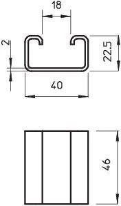 Фото Распорка С-образная DSK 25 FT гор. цинк OBO 6416446