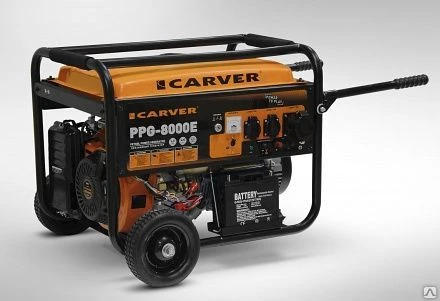 Фото Бензогенератор CARVER PPG-8000Е