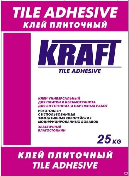 Фото Клей плиточный универсальный KRAFT