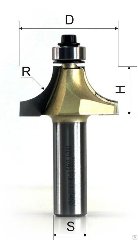 Фото Фреза радиусная с нижним подшипником ARDEN (D-79,38мм/ R-31,75мм/ B-31,75мм
