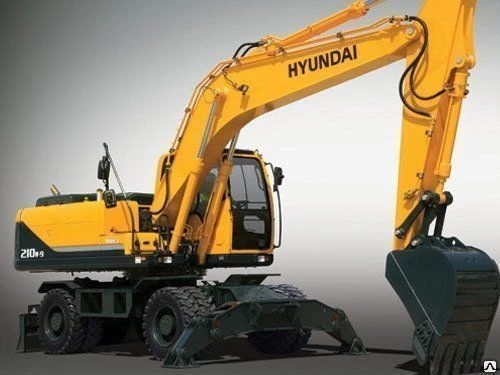 Фото Колесный экскаватор Hyundai R210W-9S