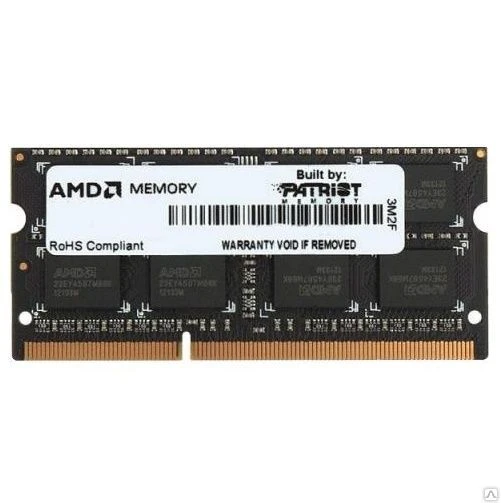 Фото Оперативная память SO-DIMM DDR3 8Gb PC-12800 1600Mhz AMD 
R538G1601S2S-UO