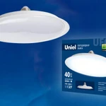 фото Лампа светодиодная. Форма «UFO» LED-U220-40W/6500K/E27/FR PLU01WH