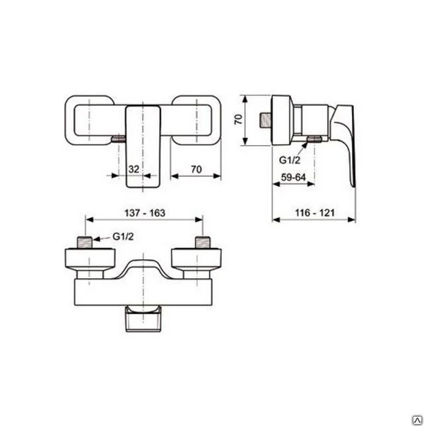 Фото Смеситель для душа Ideal Standard Strada A5846AA