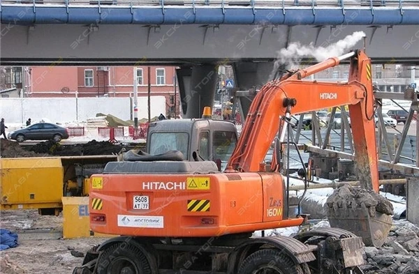 Фото Аренда колесного экскаватора Hitachi ZX160W, Уфа