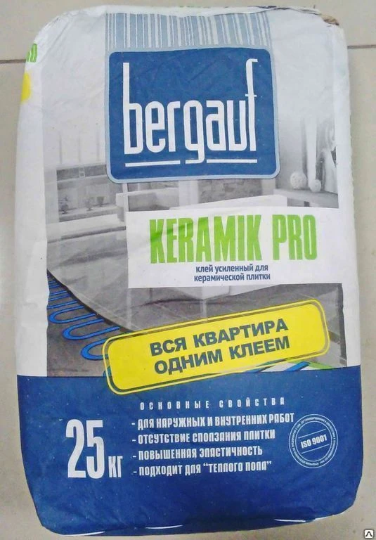 Фото Клей Bergauf Keramik Pro, 25 кг