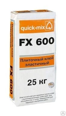 Фото Высокоэластичный клей FX 600 25кг Quick-mix