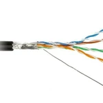 фото Кабель витая пара F/UTP кат.5E 4х2х24AWG solid PE Outdoor FUTP4-C5E-S24-OUT-PE-BK-500 черн. (м) Hyperline 49110