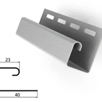 фото J-Профиль для винилового сайдинга 3000мм, коричневый Grand Line