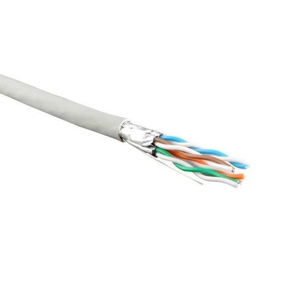 Фото Кабель витая пара U/FTP кат.6 4х2х23AWG solid LSZH нг(А)-HF UFTP4-C6-S23-IN-LSZH-GY-500 500м (м) Hyperline 47958