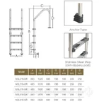 Фото №2 Лестница Aquaviva Standard NSL315-SR (3 ступ.)