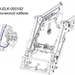 фото Комплект электрических проводов фронтального погрузчика Metal-Fach T229-1-K POD-ELK-000192