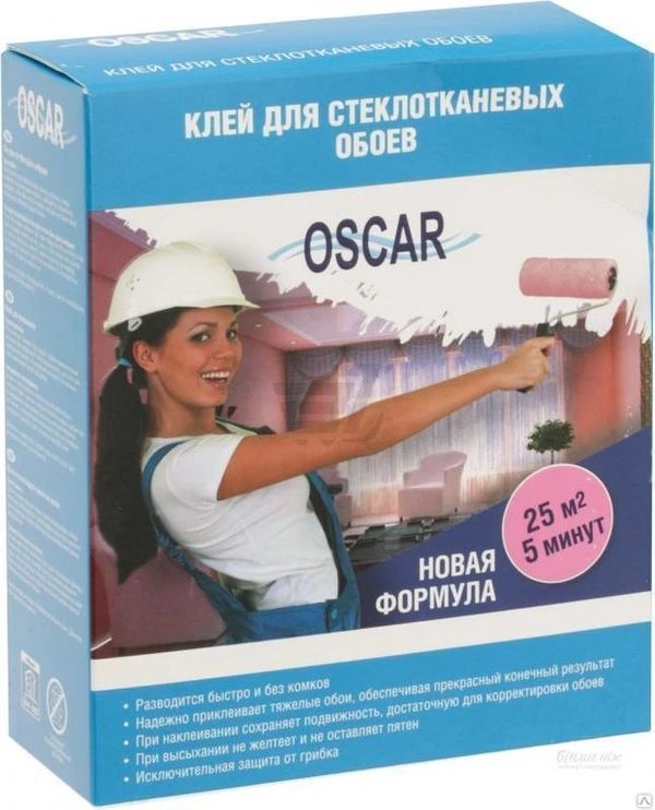 Фото Клей для стеклообоев Oscar 400г 6 шт. в кор.