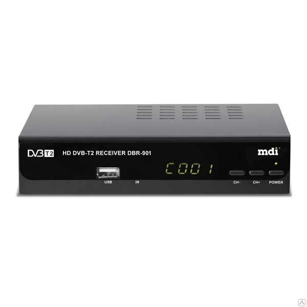 Фото Ресивер DVB-T2 MDI DBR-901 (цифровое телевидение без абонентской платы)