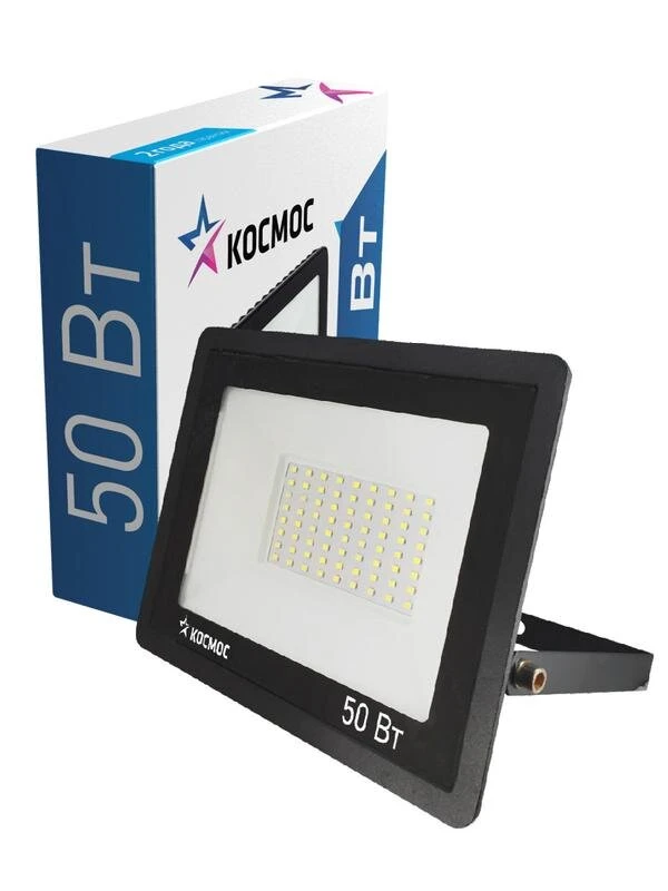 Фото Прожектор светодиодный 50Вт 6500К IP65 4000лм КОСМОС K_PR5_LED_50