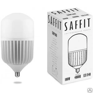 Фото Светодиодная лампа saffit sbhp1100 100w 230v e27-e40 4000k 55100