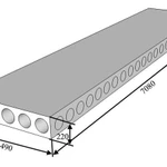 фото Плита перекрытия железобетонная ПК-71-15 с 8