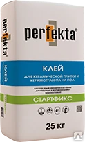 Фото КЛЕЙ ДЛЯ КЕРАМИЧЕСКОЙ ПЛИТКИ И УКЛАДКИ КЕРАМОГРАНИТА Perfekta® "СТАРТФИКС"