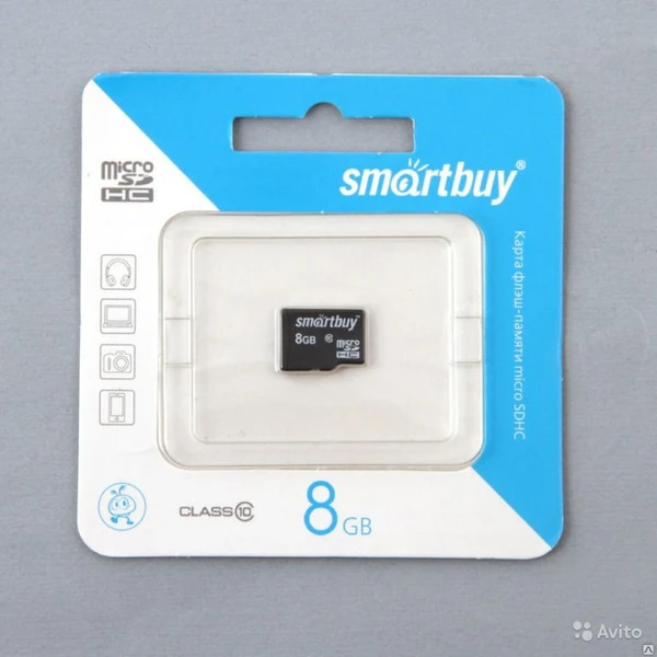 Фото Карта памяти microSDHC 8Gb Smart Buy Class 10