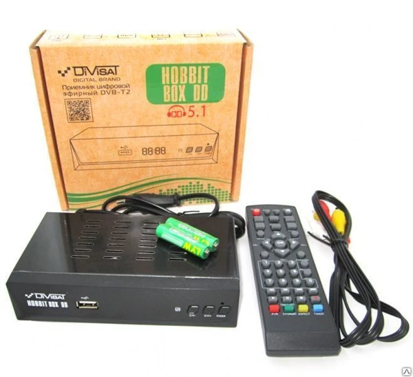 Фото Приемник цифровой эфирный DVB-T2 HOBBIT BOX DD