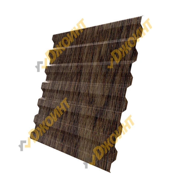 Фото Профнастил С-21 0,5 Printech Real Print Cacao Wood (Какао дерево)