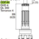 фото Буровые коронки пневмоударные Cop44 DHD340 QL340 MX501