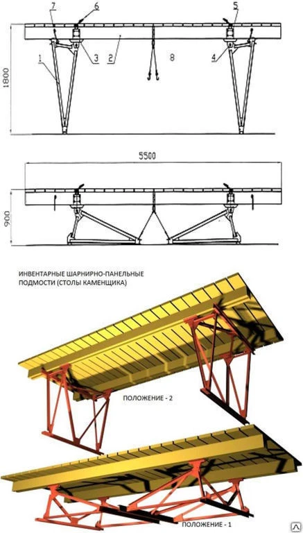 Фото Подмости строительные