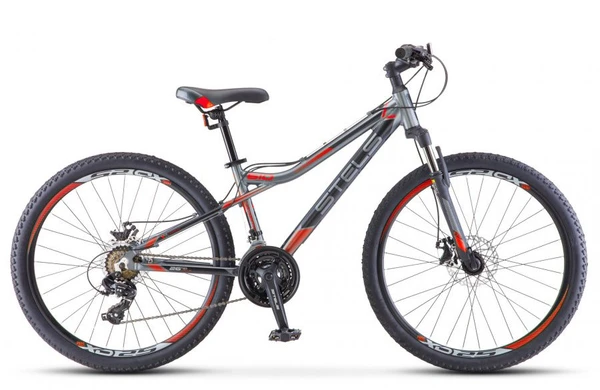 Фото Горный (MTB) велосипед STELS Navigator 610 MD 26 V040 антрацитовый/красный 16" рама