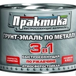 фото Грунт-эмаль Практика черная по рж. быстросох. 25кг