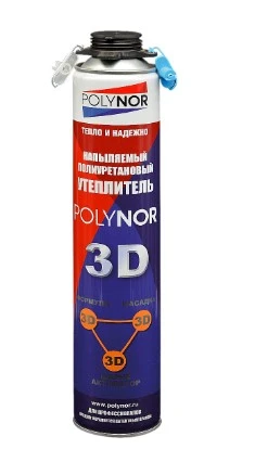 Фото Напыляемый утеплитель POLYNOR 3D