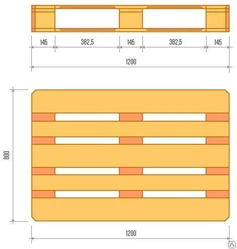 Фото Производство новых поддонов 1200х800 до 1.5 т,Поддоны БК 1200х800 до 2.5 т.