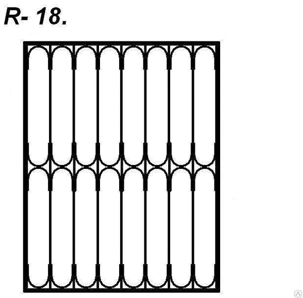Фото Решетка на окно R18