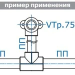 Фото №2 Водорозетка полипропилен VT754 д.25х1/2" ВР