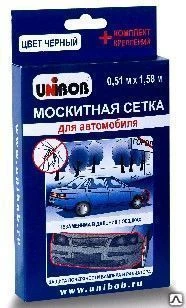 Фото Сетка москитная для автомобиля 0,51 х 1,58 м, черная