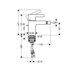 фото Hansgrohe Metris S 31261000 смеситель для биде