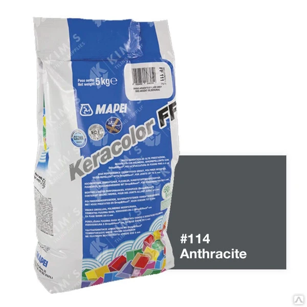 Фото Затирка Mapei KeraColor FF-Alu 114/2 Антрацит 3797