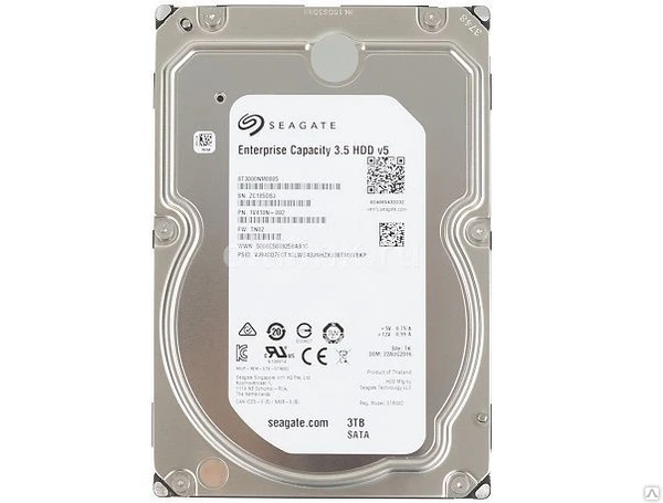 Фото Жесткий диск 3.5" 3Tb Seagate Enterprise Capacity ST3000NM0005, 
7200rpm, 1