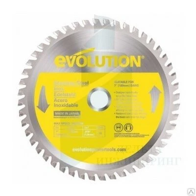 Фото Диск Evolution EVOBLADE230SS 230х25,4х1,8х60 по нержавеющей стали