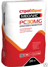 Фото Шпаклевка цементная серая СТРОЙБРИГ МЕОЛИС PC30 MG