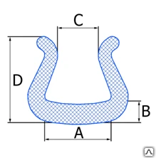 Фото Профиль упаковочный Унопак® Тип U 5-15 (А=15 В=6 С=5 D=30 мм)