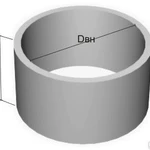 фото Кольцо колодезное стеновое КС 7-3 паз 300х850х700 мм, 130 кг