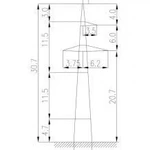 фото Промежуточная опора ЛЭП 220 Кв- 2П220-1-6.8