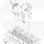 фото Коромысло выпускного клапана на двигатель Cummins ISF3.8 5259952 5257979