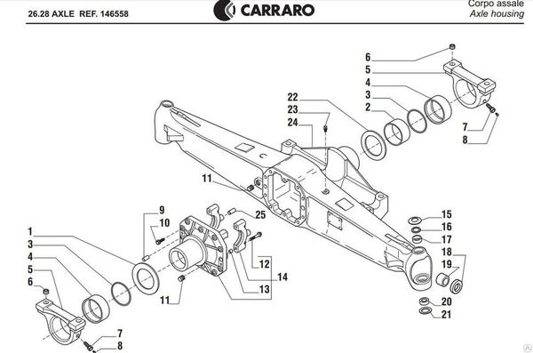 Фото Carraro 126403, 126403 Запчасти для бульдозеров