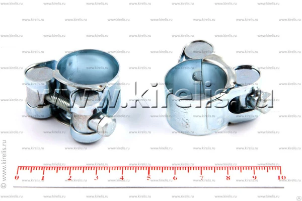Фото 21-23 мм Хомут силовой одноболтовый (шир.ленты 18 мм)