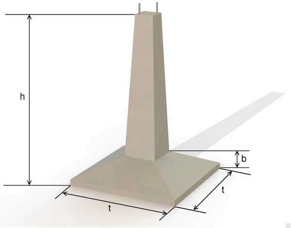 Фото Фундамент под ЛЭП Ф5-2 (прямой)