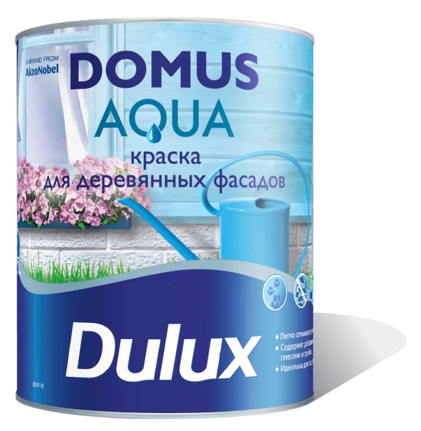 Фото DULUX DOMUS КРАСКА МАСЛЯНО-АЛКИДНАЯ ДЛЯ ДЕРЕВЯННЫХ ФАСАДНЫХ ПОВЕРХНОСТЕЙ ПОЛУГЛЯНЦЕВАЯ Дулюкс