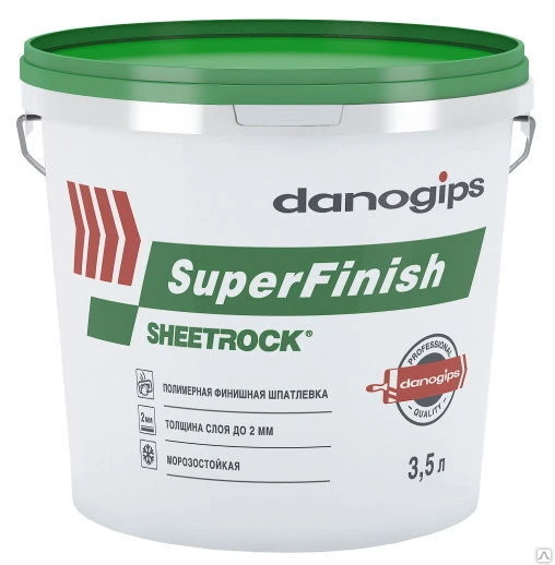 Фото Шпаклевка Sheetrock Super Finish 11л /18,5 кг Санкт-Петербург (1/48)